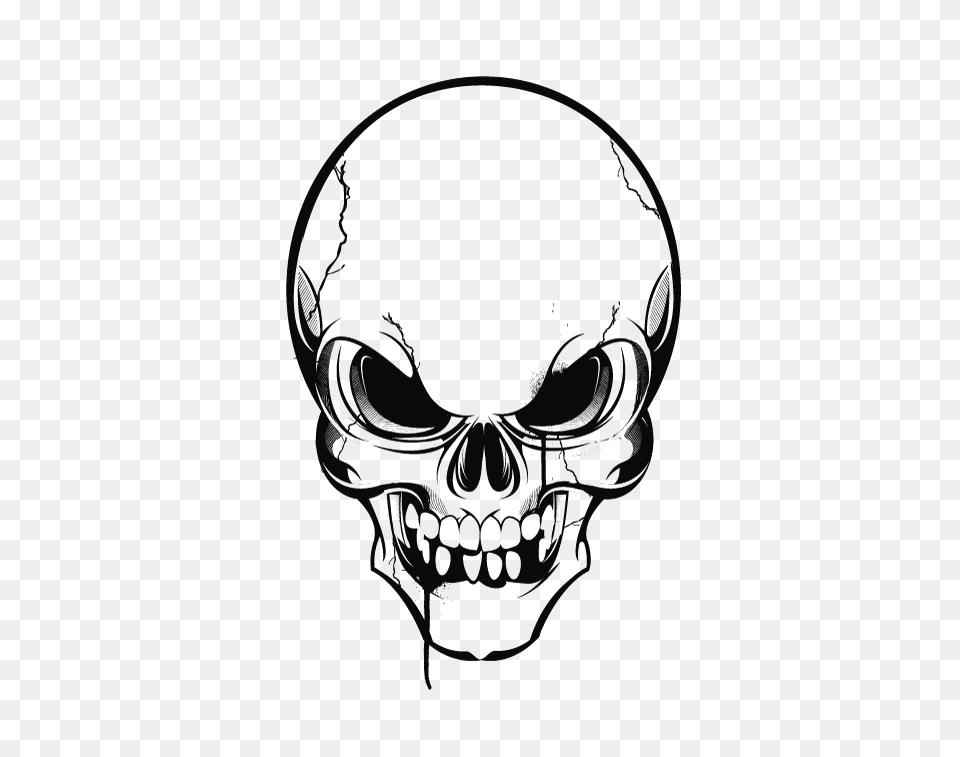 Creative Skull High Quality Image, Stencil, Art, Drawing, Baby Free Png