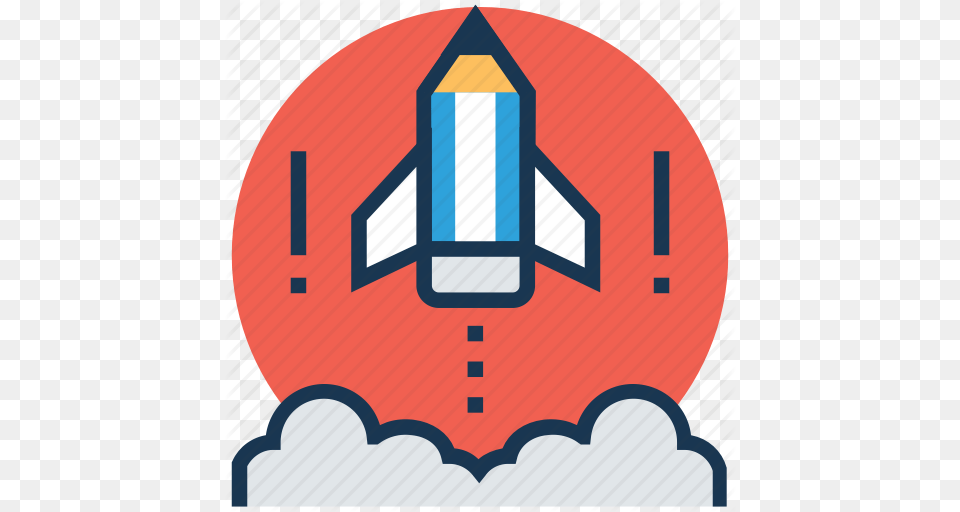 Creative Start Creativity Pencil Launch Rocket Pencil Startup Icon, Aircraft, Spaceship, Transportation, Vehicle Free Transparent Png