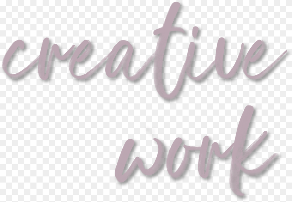 Creative Work Shadow Calligraphy, Handwriting, Text Free Png