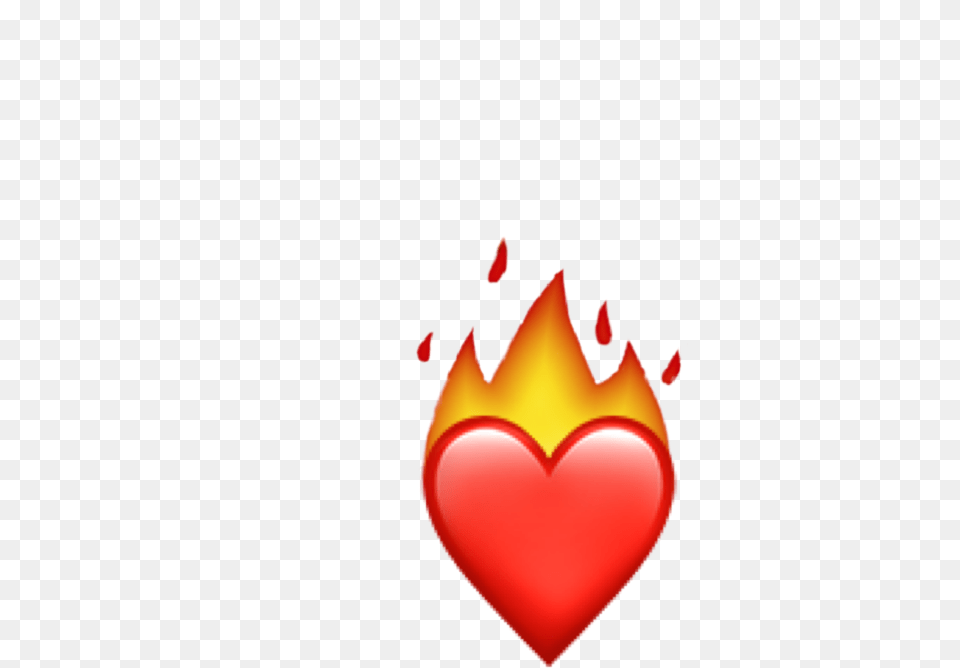 Creator Emoji Heart Fire Heart Cartoon Heart On Fire, Flower, Petal, Plant Png