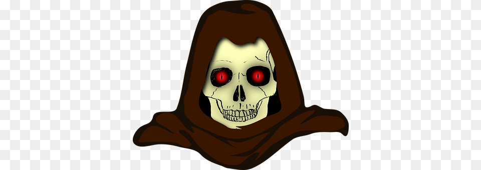 Creature Evil Hood Hooded Monster Sinister Skull Clip Art, Clothing, Photography, Person, Face Free Transparent Png