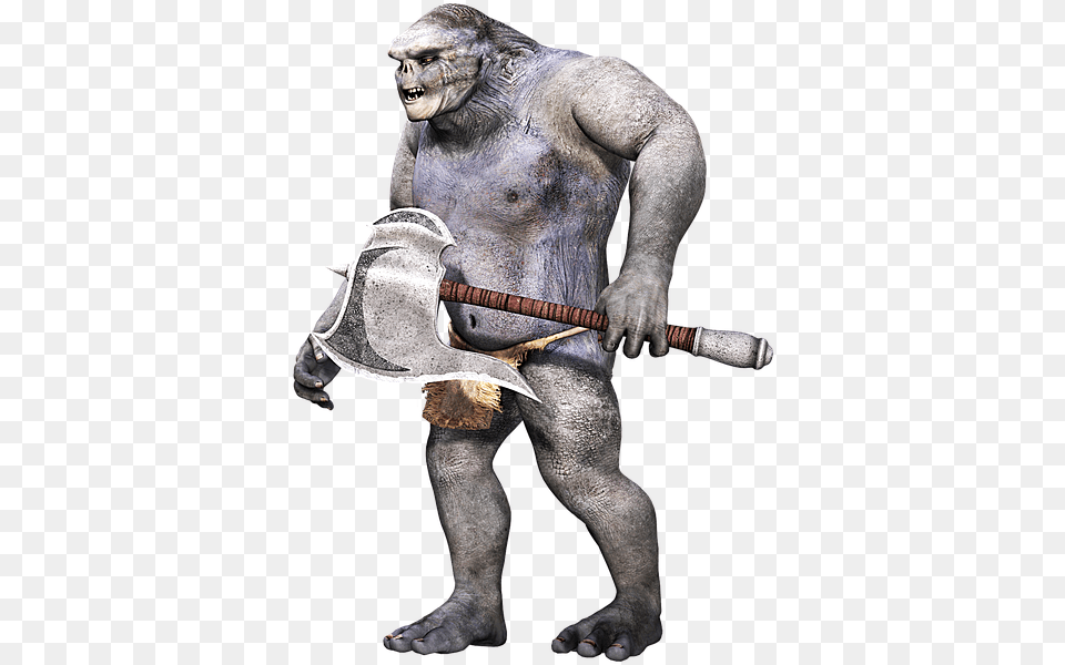 Creature Primitive Fantasy Weapon Troll 3d Fantasy Troll, Adult, Person, Man, Male Free Png