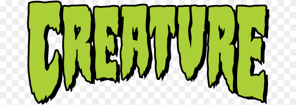 Creature Skateboard Logo Font Creature Skateboards, Green, Text, Person, Adult Free Png Download