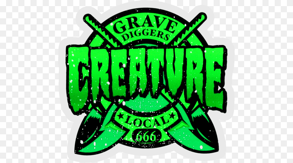 Creature Skateboards, Green, Logo Png