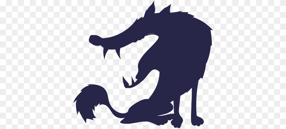 Creature Wolf Like Silhouette Ad Mythical Creature, Animal, Mammal, Wildlife, Baby Free Png Download