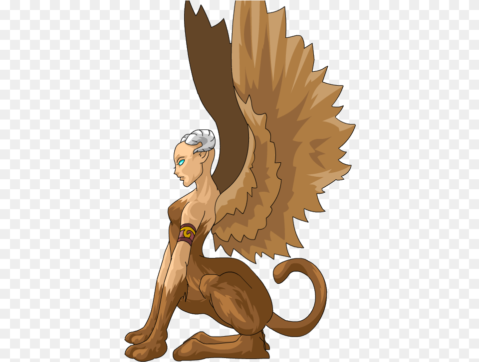 Creatures Clipart Sphinx Cartoon, Person, Face, Head Png Image
