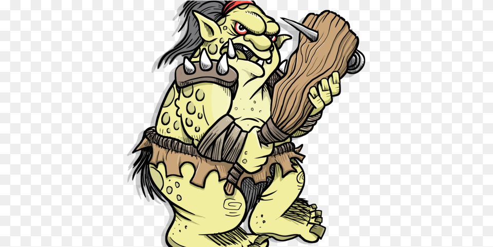 Creatures Clipart Troll Cartoon, Baby, Person, Art, Face Free Png Download