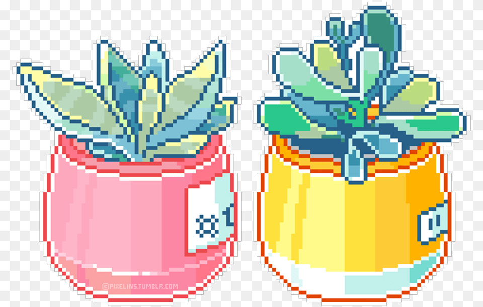 Cred To Pixelins On Tumblr, Jar, Plant, Planter, Potted Plant Png