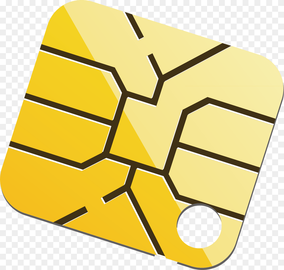 Credit Card Chip Credit Card Chip In, Gold Free Png Download