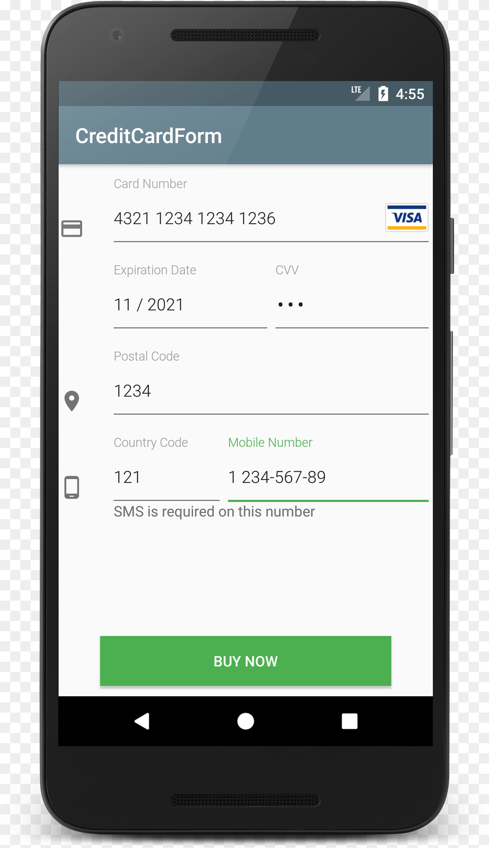 Credit Card Form Android, Electronics, Mobile Phone, Phone, Text Free Transparent Png
