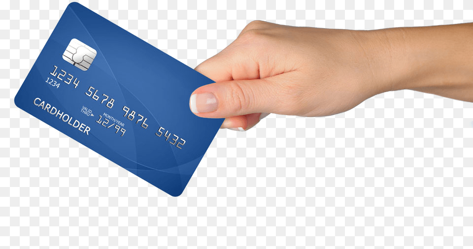Credit Card Hand With Credit Card, Text, Credit Card Free Transparent Png