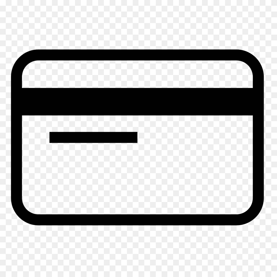 Credit Card Icon, Gray Png Image