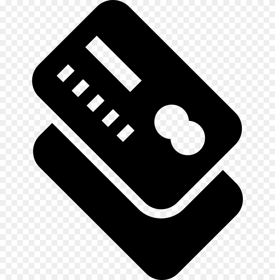 Credit Card Rotated Symbol With Shadow Card Distribution Icon, Stencil Png