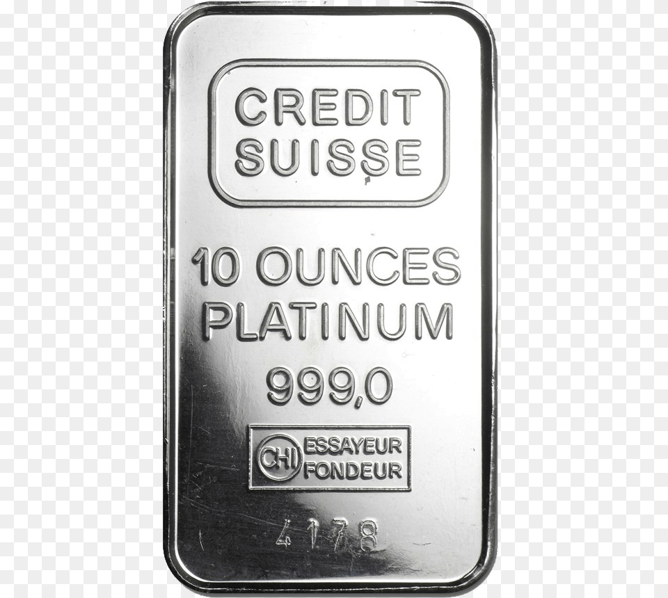 Credit Suisse Platinum Bar 10oz 10 Oz Platinum Credit Suisse Bar, Silver, Electrical Device, Switch Png