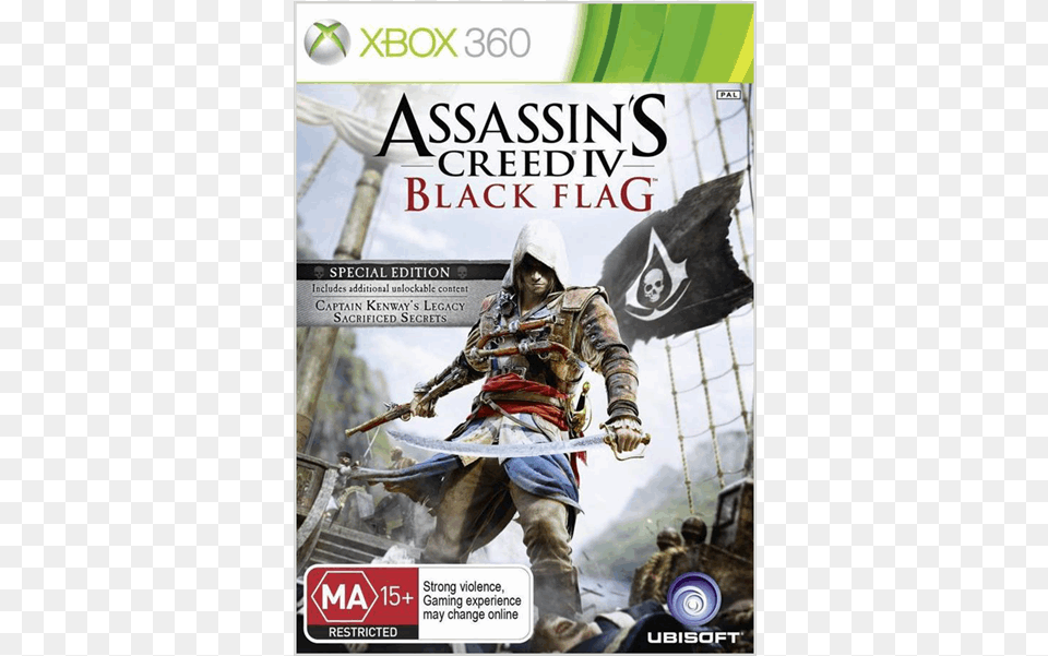 Creed 4 Black Flag Special Edition, Adult, Publication, Person, Man Png Image