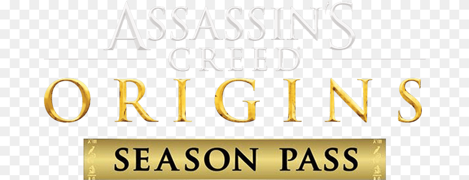 Creed Origins Season Pass Assassin39s Creed Origins Logo, Book, Publication, Text, Alphabet Png Image