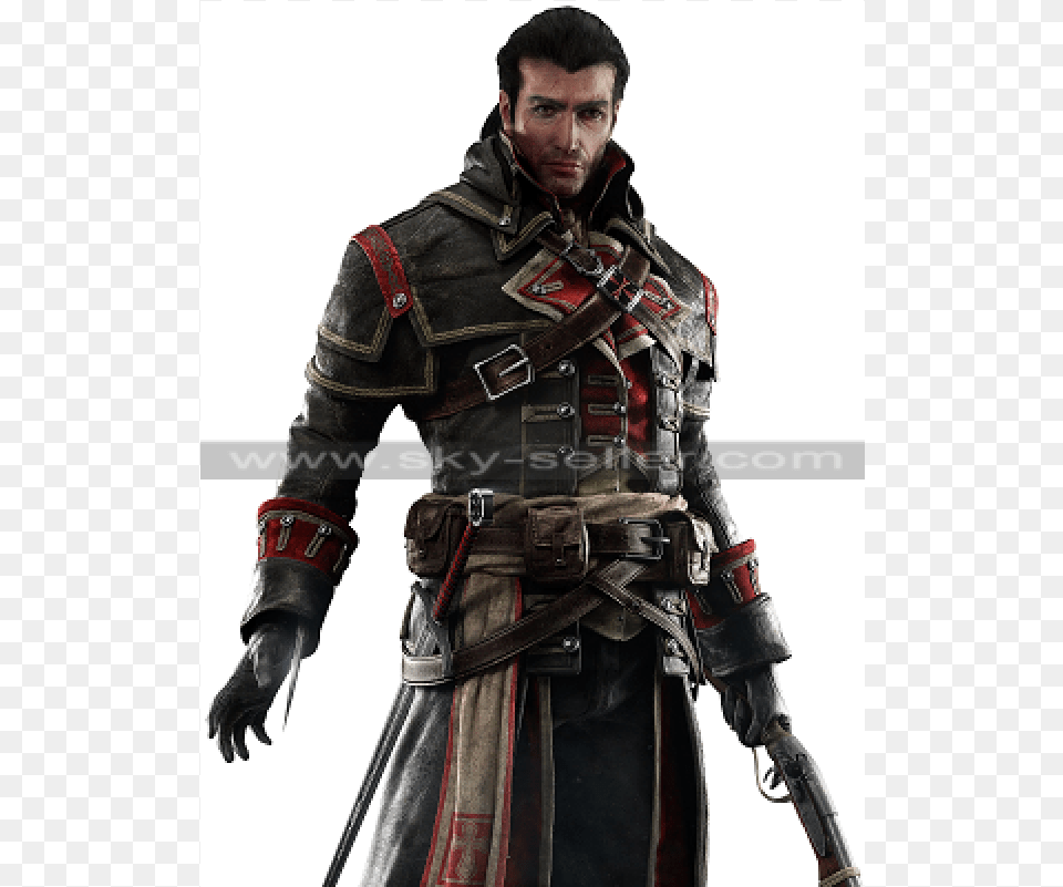 Creed Shay Cormac Templar Knight Coat Assassin39s Creed Rogue Figur Shay Cormac, Adult, Male, Man, Person Png Image