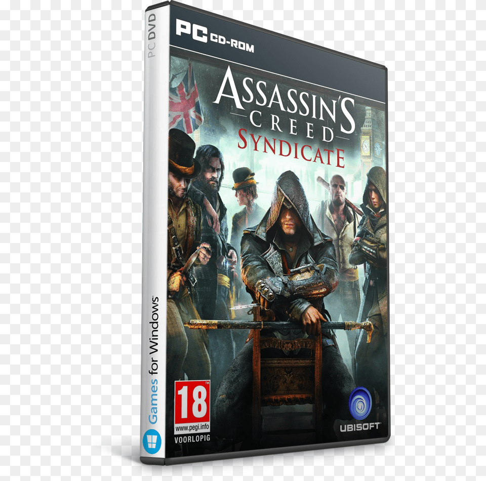 Creed Syndicate Multilenguaje Pc Game Ubisoft Pc Assassin39s Creed Syndicate Download, Book, Publication, Adult, Person Png