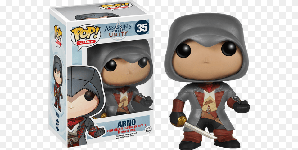Creed Unity Assassin39s Creed Unity Funko Pop, Baby, Person, Toy, Face Png Image