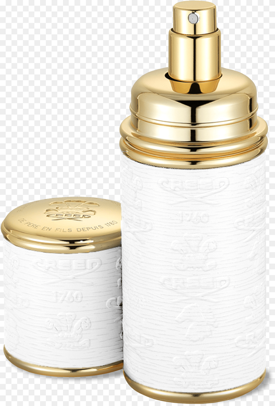 Creed White Gold Trim Atomizer, Bottle, Paper, Can, Tin Free Png