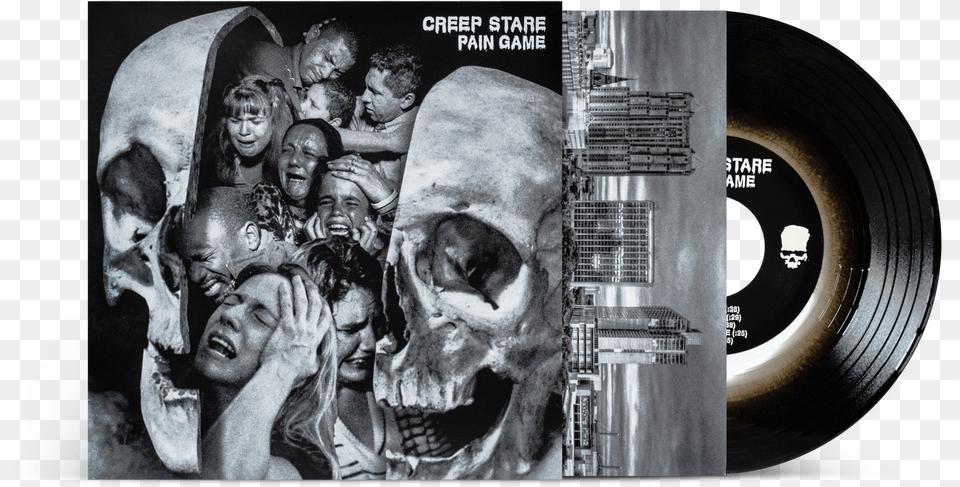 Creep Stare Pain Gameclass Album Cover, Art, Collage, Adult, Person Png Image
