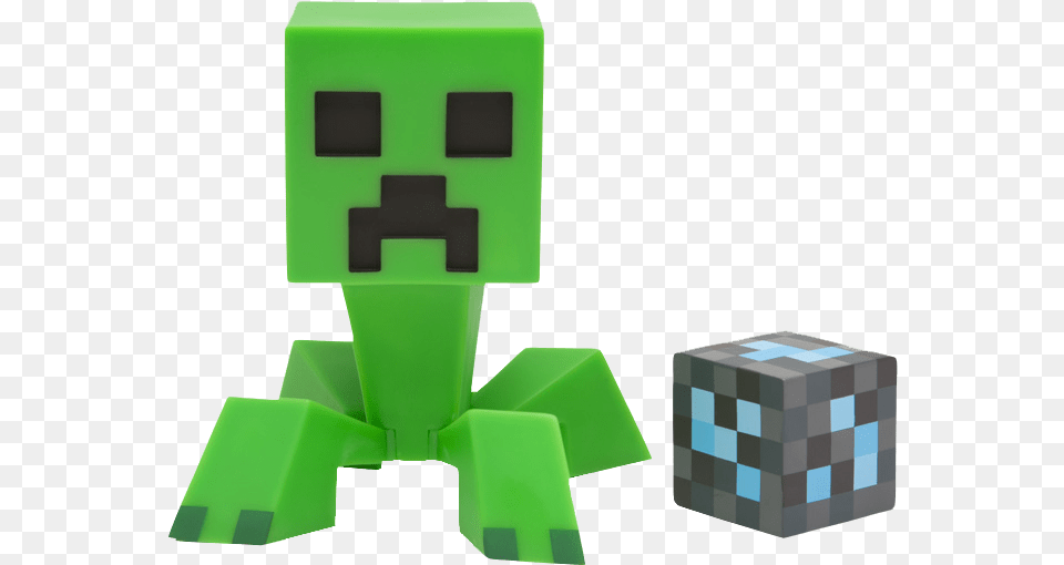 Creeper Vinyl Figure Minecraft Creeper Figure, Bulldozer, Machine, Toy Free Transparent Png