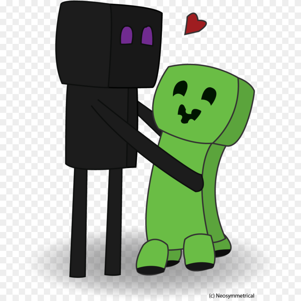 Creepers Just Wanna Have Hugs By Xxnerukaxx Enderman And Creeper Hugging Png