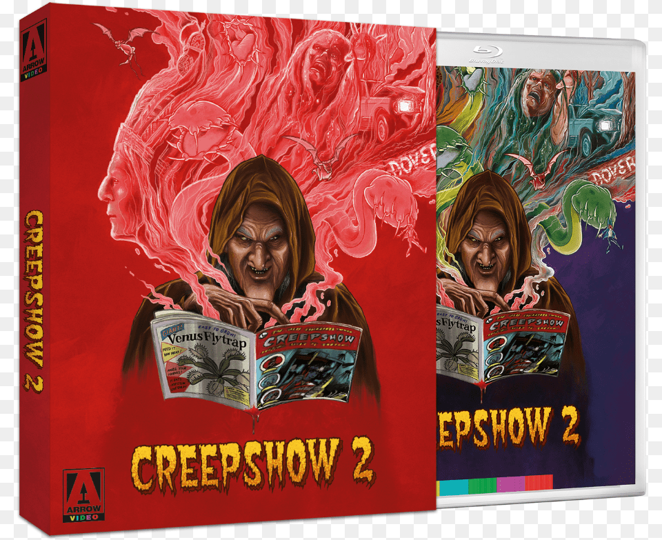 Creepshow 2 Arrow Blu Ray, Adult, Reading, Publication, Person Png