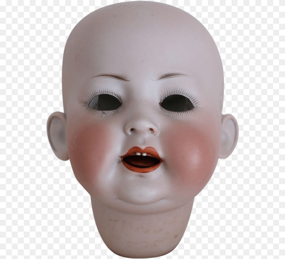 Creepy Baby Doll Face Mask, Person, Head Png Image
