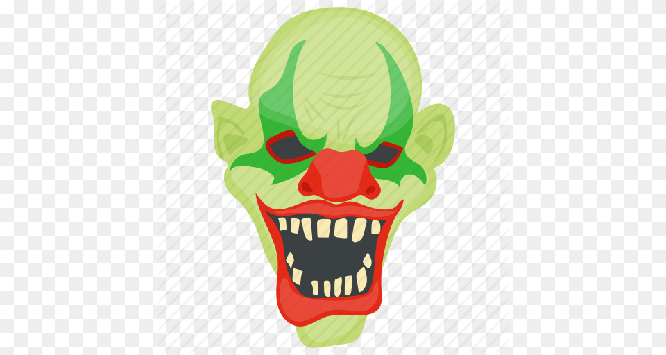 Creepy Clown Evil Ghost Halloween Character Scary Clown Icon, Body Part, Mouth, Person, Teeth Free Png Download