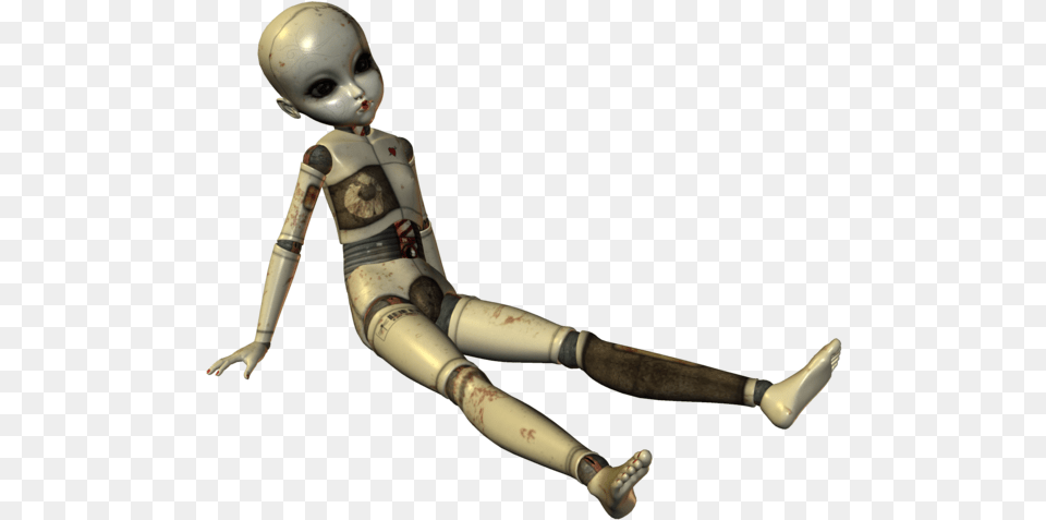 Creepy Doll Transparent Background, Robot, Baby, Person, Mortar Shell Free Png Download