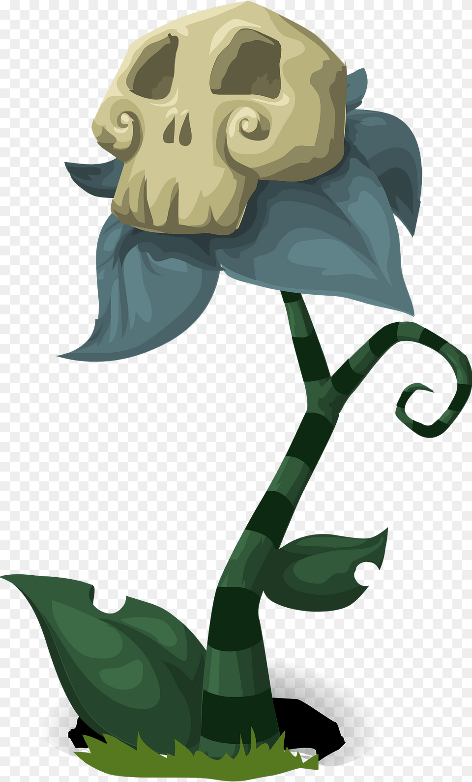 Creepy Fantasy Flower Clipart, Art, Painting, Baby, Person Free Png