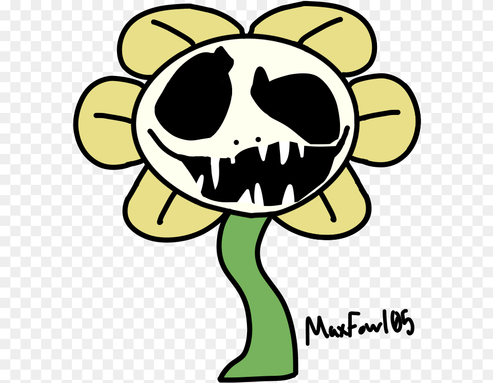 Creepy Flowey Face Art, Flower, Plant, Animal, Bear Free Png Download