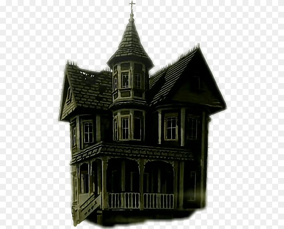 Creepy Housethomas Oklahoma House, Architecture, Building, Housing, Villa Free Transparent Png