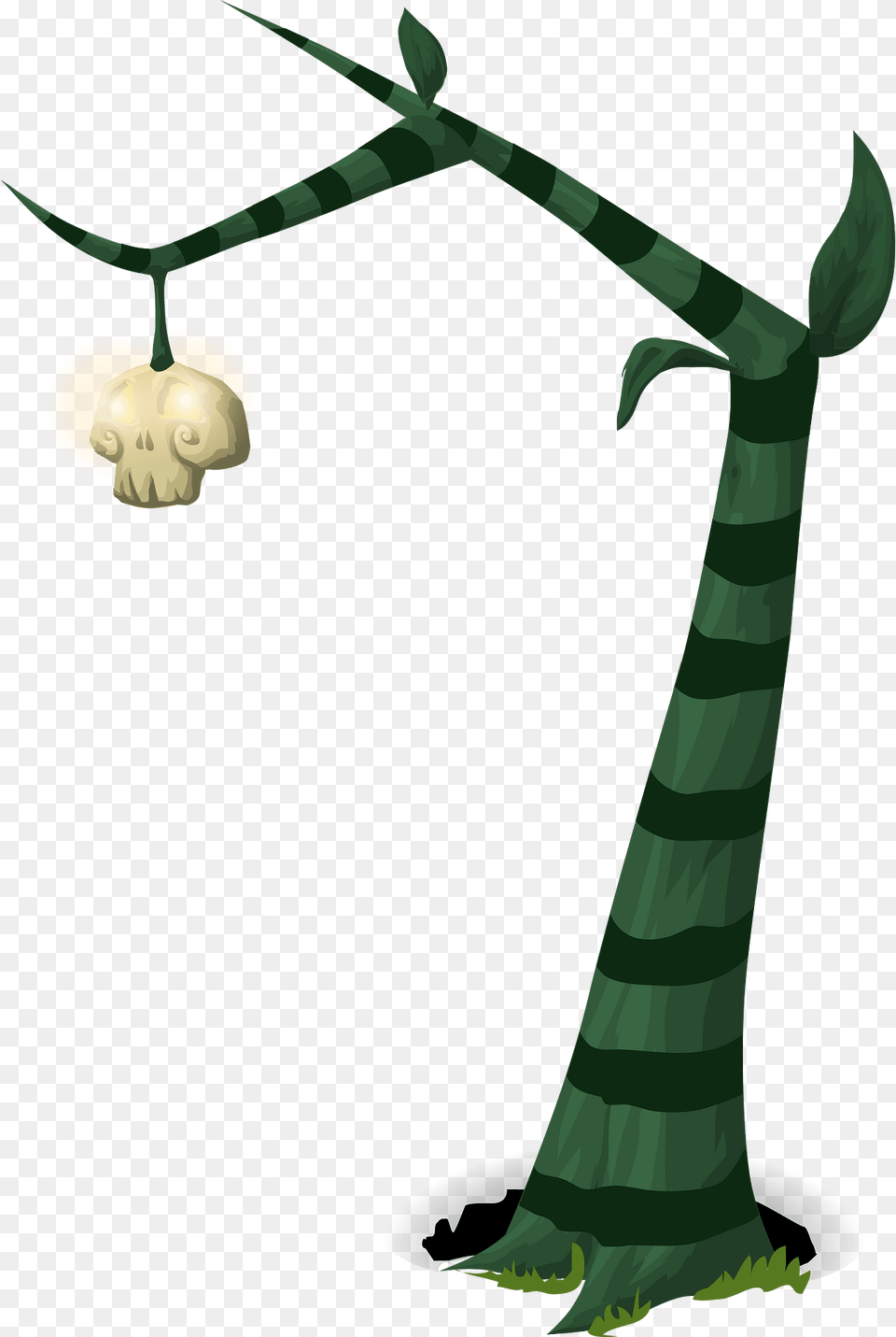 Creepy Lamp Tree Clipart, Lighting Free Png