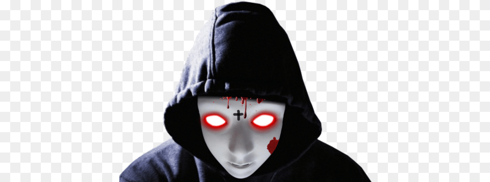 Creepy Mask My Life Is Full Of Errors, Clothing, Hood, Adult, Person Free Transparent Png