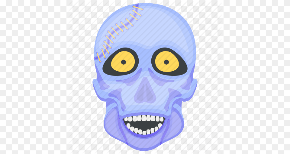Creepy Skull Ghost Halloween Skull Skull Face Spooky Skull Icon, Alien, Head, Person, Baby Free Png