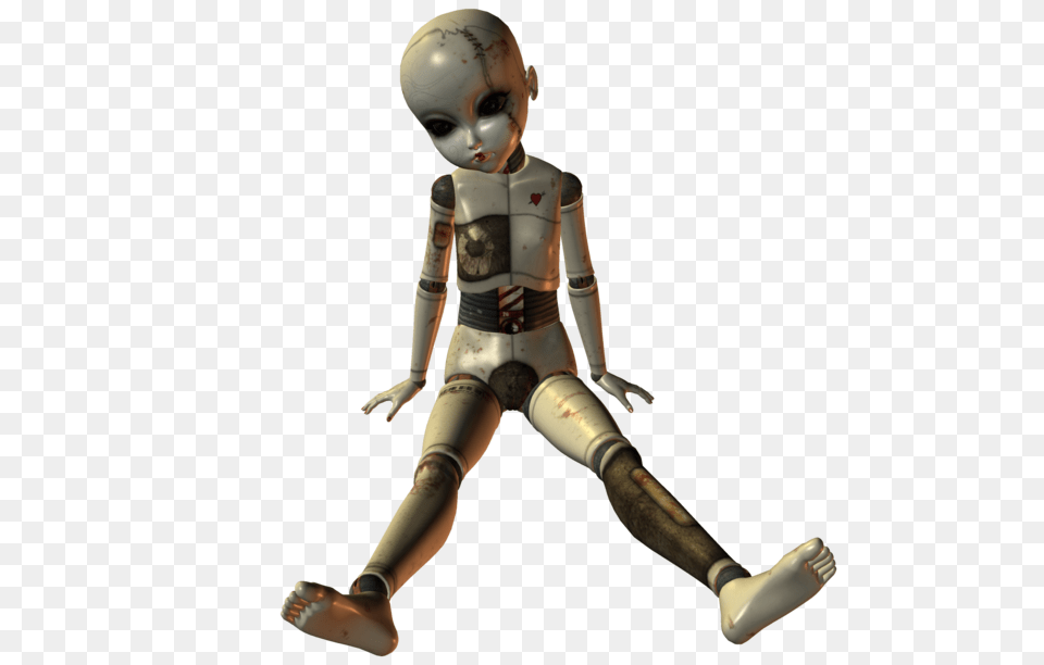 Creepy Transparent Free Download, Baby, Person, Robot, Face Png