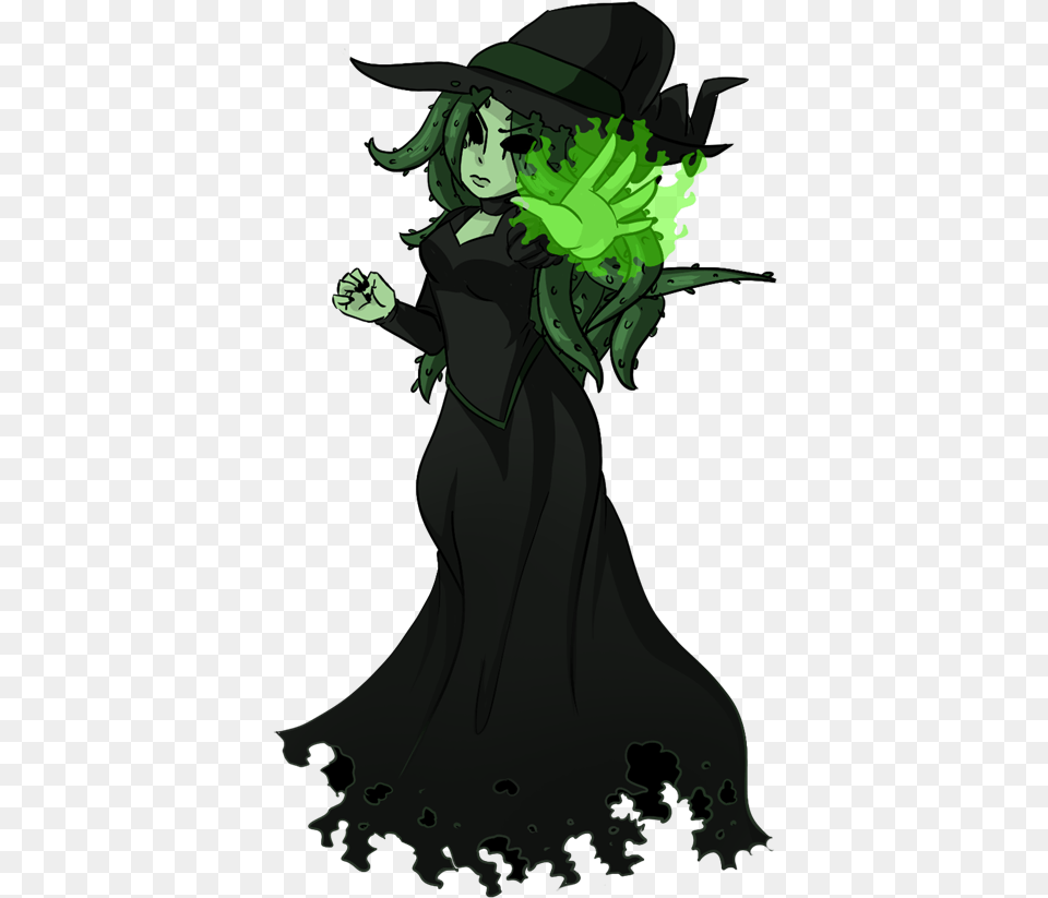 Creepy Witch Download Image Cartoon Witch Casting A Spell, Green, Book, Comics, Publication Png