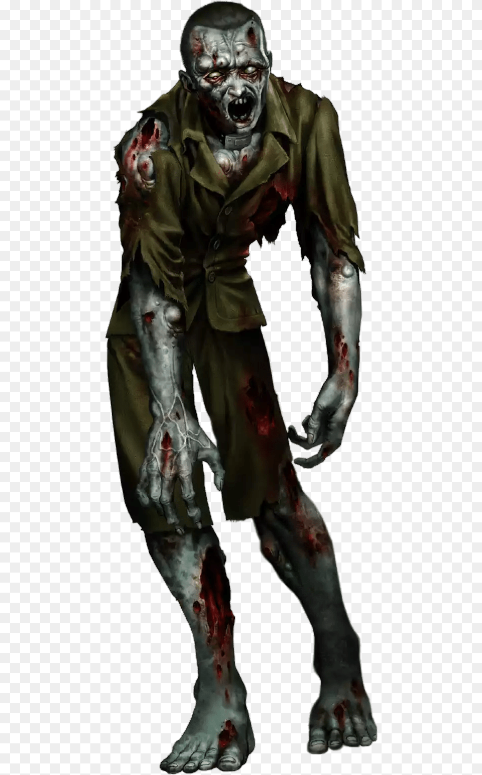 Creepy Zombie Clip Arts Resident Evil Code Veronica Zombie, Adult, Alien, Clothing, Costume Png Image