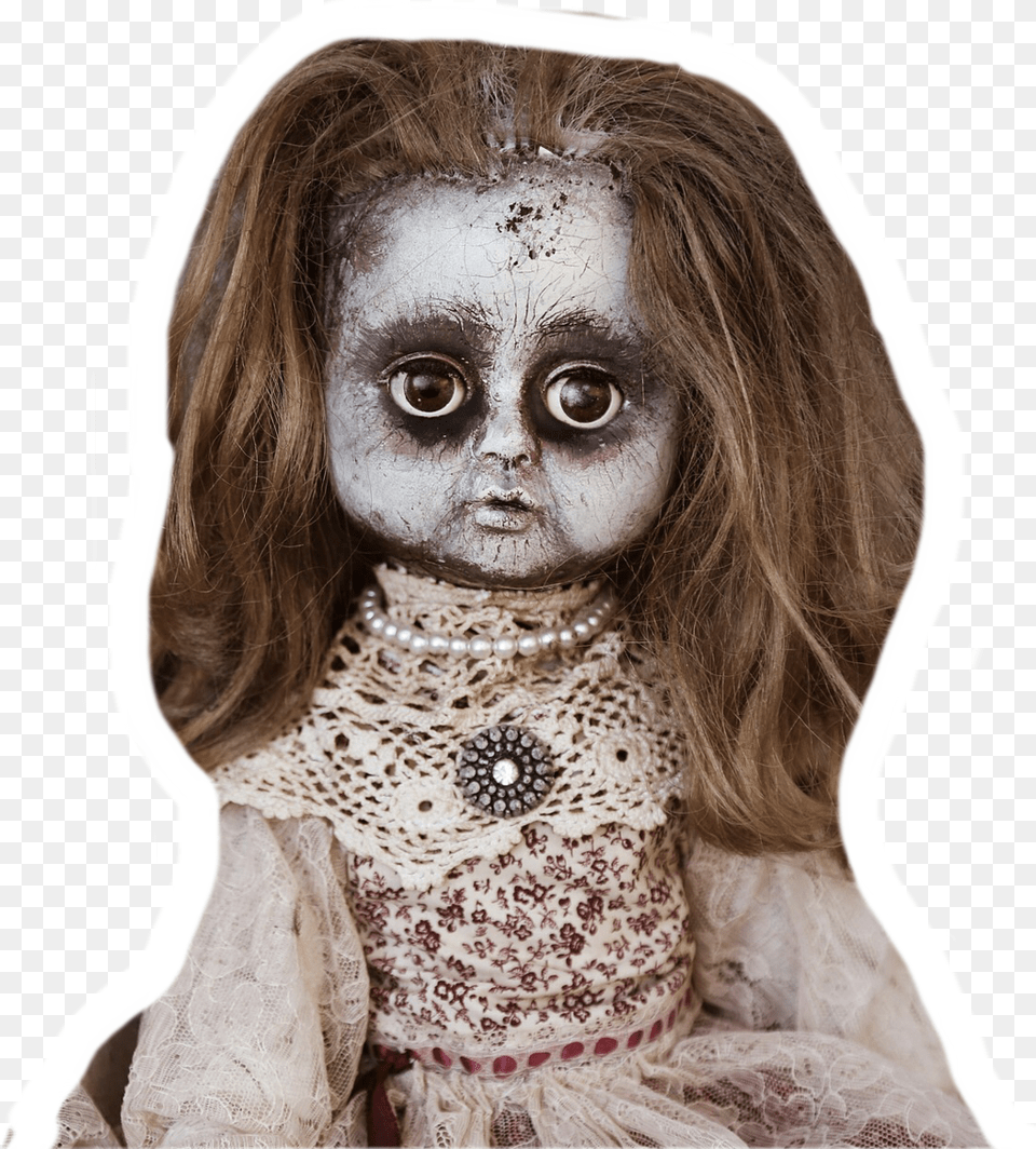 Creepydoll Scary Doll Transparent Background, Person, Face, Head, Portrait Png Image