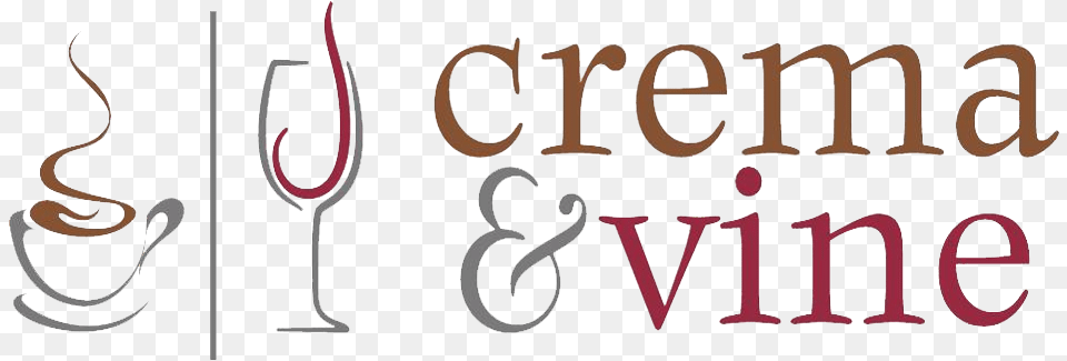 Crema And Vine Logo Background Coffee Shop, Alphabet, Ampersand, Symbol, Text Free Png Download