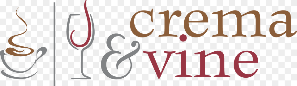 Crema And Vine Logo White, Text, Symbol, Number Free Png
