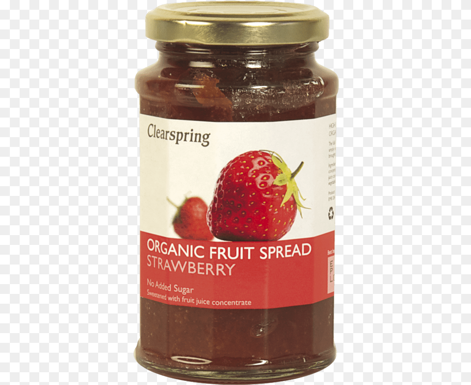 Crema De Fresa Clearspring Organic Fruit Spread Strawberry, Food, Jam, Berry, Plant Free Transparent Png