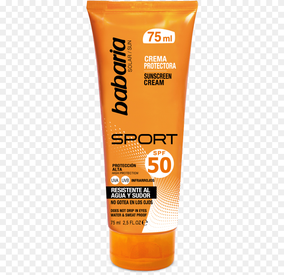 Crema Facial Solar Sport Spf 50 De Babaria Sunscreen, Bottle, Cosmetics, Can, Tin Free Png Download