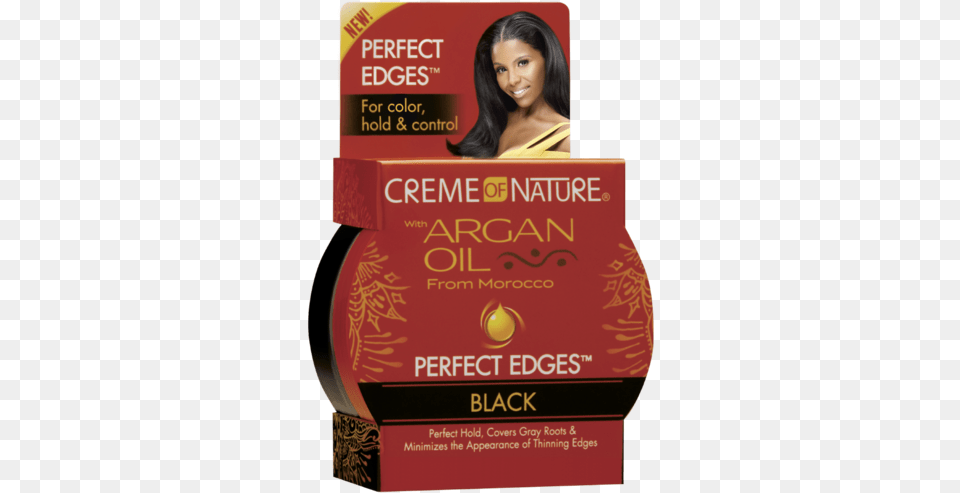 Creme Of Nature Perfect Edges Hair Gel Black 5 Creme Of Nature Perfect Edges Black, Adult, Person, Woman, Female Free Png Download