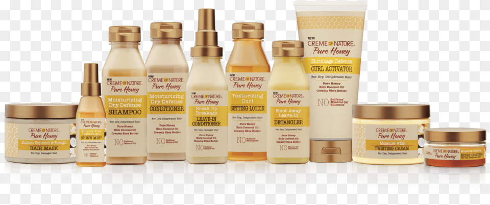 Creme Of Nature Pure Honey Shrinkage Defense Curl Activator, Bottle, Lotion, Cosmetics Png Image