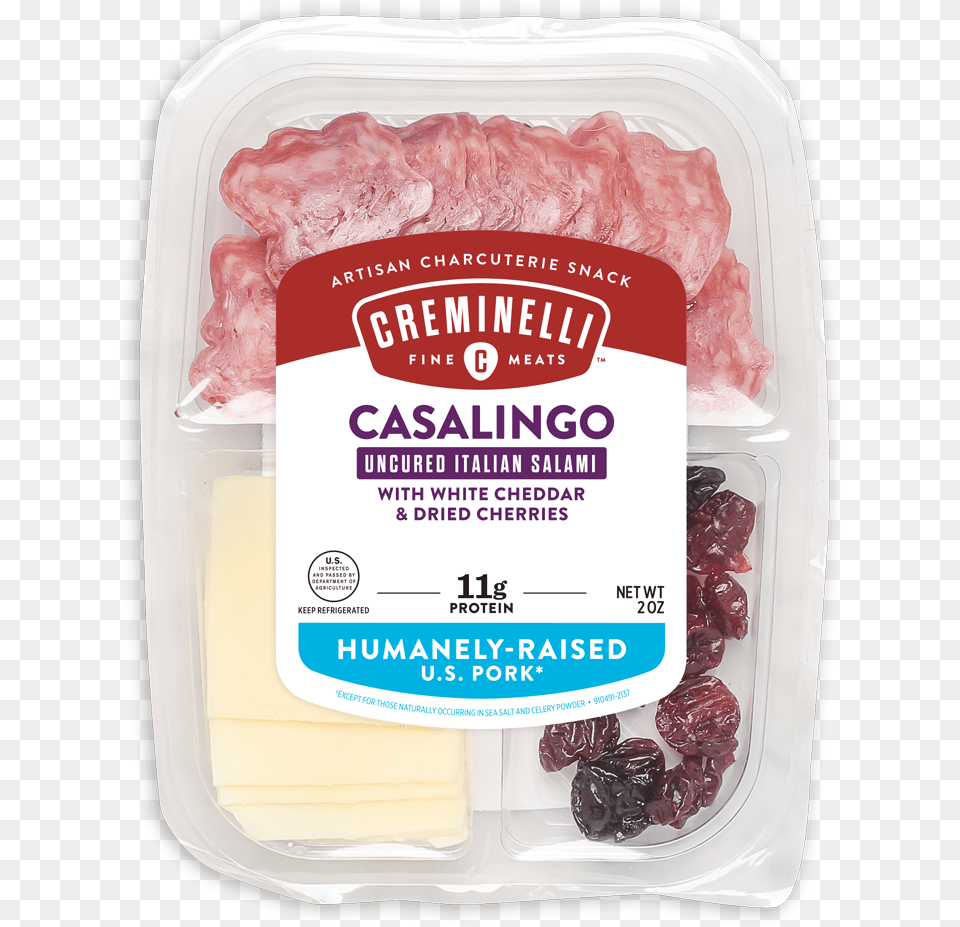 Creminelli Sopressata Monterey Jack Snack Tray, Food, Meat, Pork Free Transparent Png