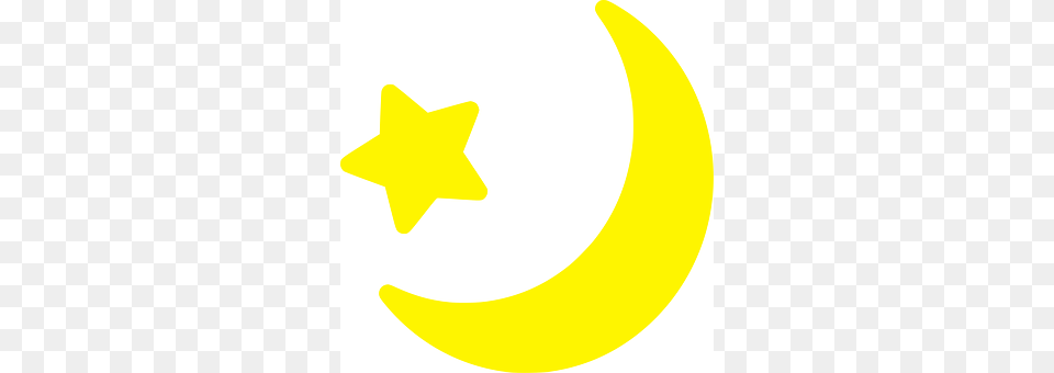Crescent Star Symbol, Symbol, Nature, Night Png Image