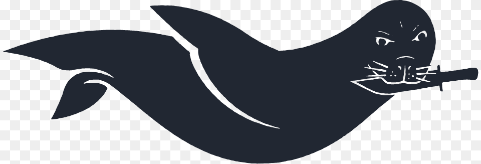 Crescent, Stencil, Silhouette, Animal, Fish Free Transparent Png
